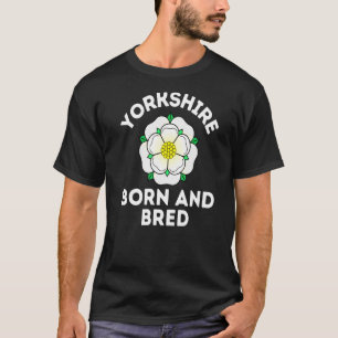 Camiseta Yorkshire Nascer E Bred Yorkshire Rosa Flag Yorksh