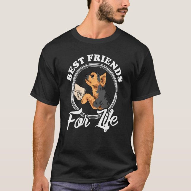 Camiseta Yorkshire Terrier Best Friends For Life Yorkie (Frente)