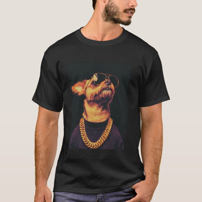 Camiseta Yorkshire Terrier Cachorro Mais Engraçado (Frente)