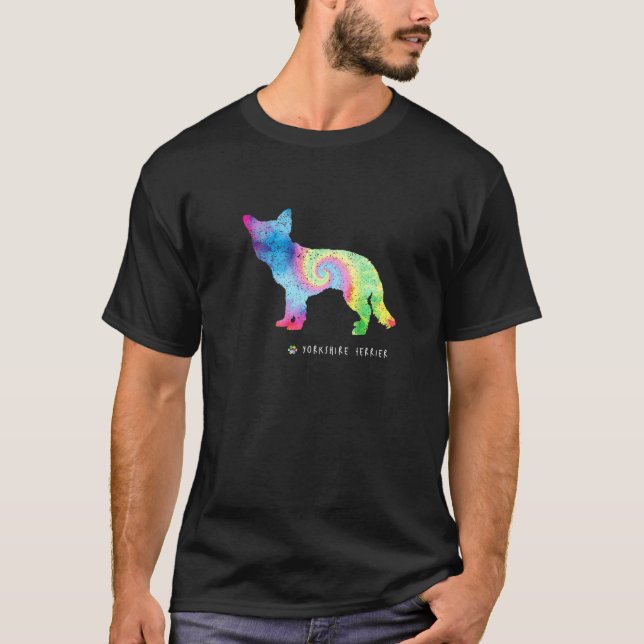 Camiseta Yorkshire Terrier Cute Puppy Pet Dog Proprietário  (Frente)