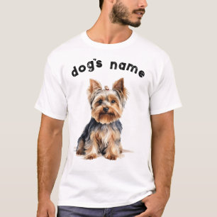 Camiseta Yorkshire Terrier Dog - Personalize com o nome do