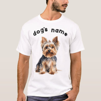 Camiseta Yorkshire Terrier Dog - Personalize com o nome do