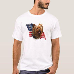Camiseta Yorkshire Terrier Flag