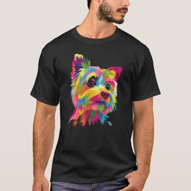 Camiseta Yorkshire Terrier Funny Yorkie Dog Animal Lover Co (Frente)