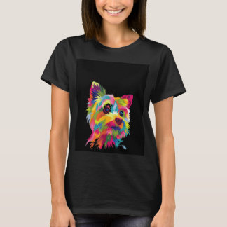 Camiseta Yorkshire Terrier Funny Yorkie Pop Art Popart Dog