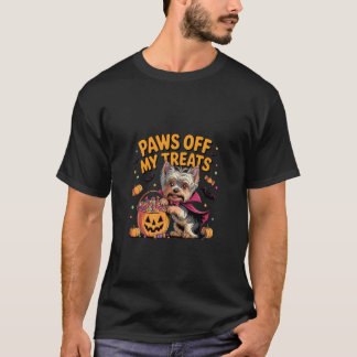 Camiseta Yorkshire Terrier Halloween Engraçado Amante de Cã