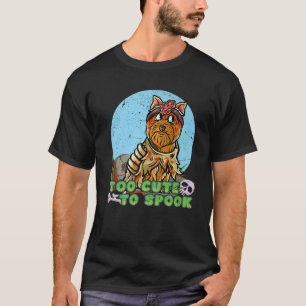 Camiseta Yorkshire Terrier Happy Halloween Figurume Zombie