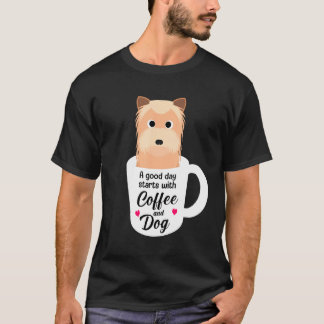 Camiseta Yorkshire Terrier Humorous Coffee