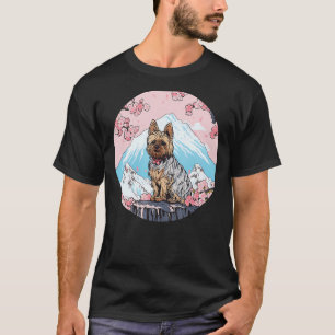 Camiseta Yorkshire Terrier Monte Fuji Funny Dog Landmark