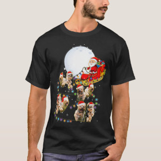 Camiseta Yorkshire Terrier Papais noeis de Natal Sleigh Eng