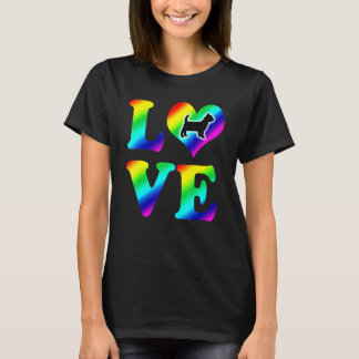 Camiseta Yorkshire Terrier Pride Rainbow Love