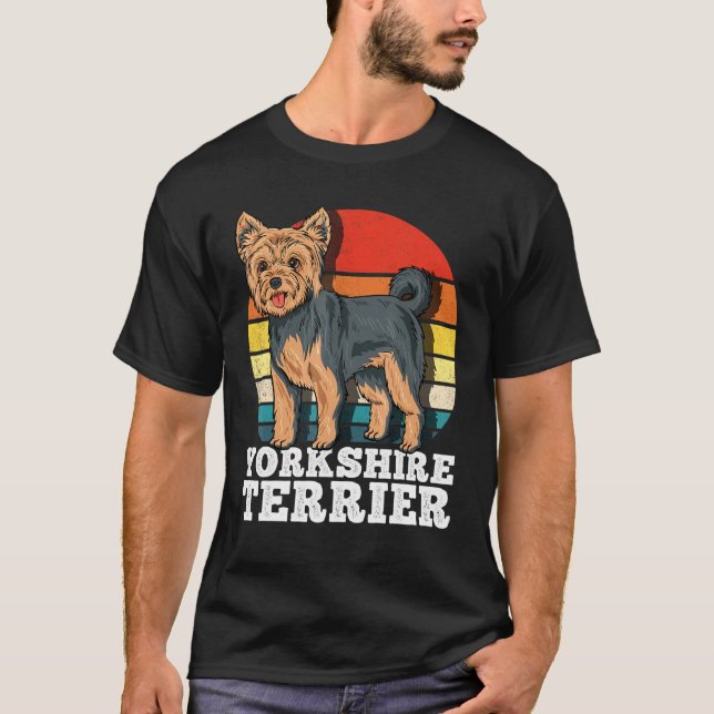 Camiseta Yorkshire Terrier Retro (Frente)