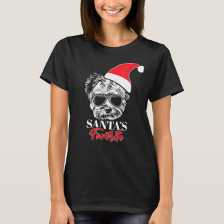 Camiseta Yorkshire Terrier Santas Favorito Natal