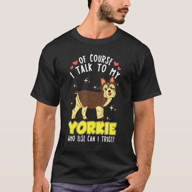 Camiseta Yorkshire Terrier T Cute Yorkie para mulheres (Frente)