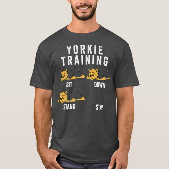 Camiseta Yorkshire Terrier Training Dog Premium (Frente)