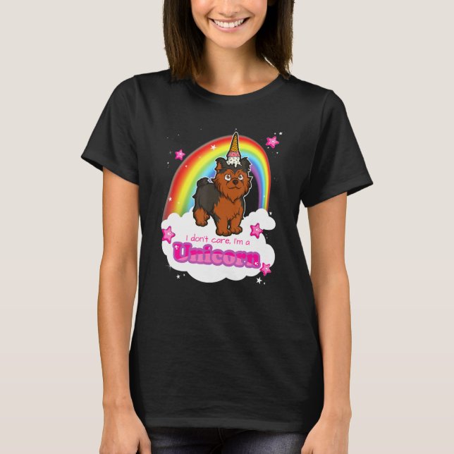 Camiseta Yorkshire Terrier Unicorn Idea (Frente)
