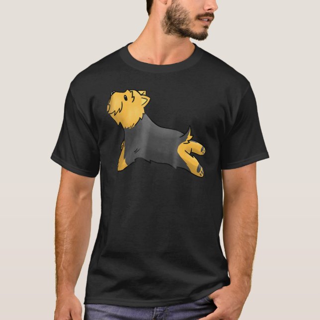 Camiseta Yorkshire Terrier Yoga Pose Yorkie Dog (Frente)