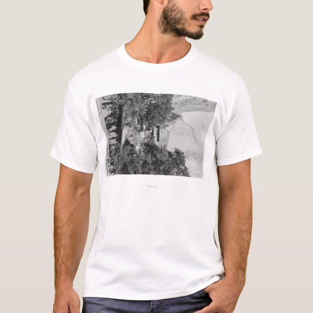 Camiseta Yosemite, CA - o alojamento de Ahwahnee e EL (Frente)