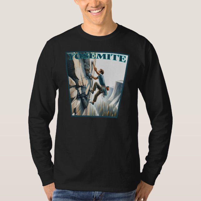 Camiseta Yosemite California Rock Escaling (Frente)