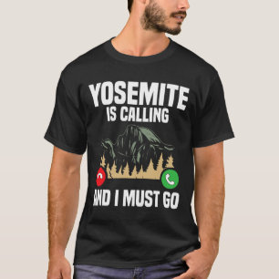 Camiseta Yosemite Está Chamando Eu Devo Ir Férias Parque Na