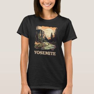 Camiseta Yosemite National Park Adventure Hking Nature Des
