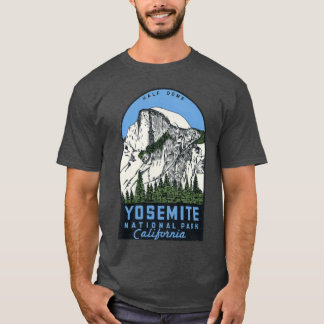 Camiseta Yosemite National Park California Half Dome Vintag