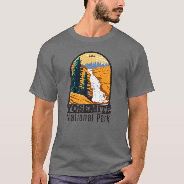 Camiseta Yosemite National Park Chilnualna Falls California (Frente)