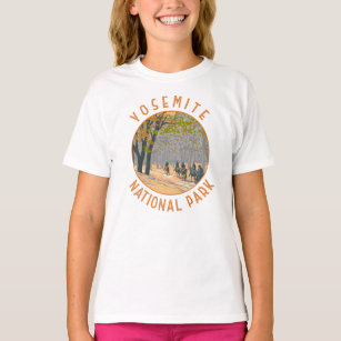 Camiseta Yosemite National Park Horseback Viagem Art