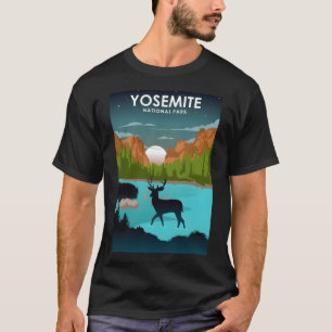 Camiseta Yosemite National Park Night Sky Sta Nature Trav