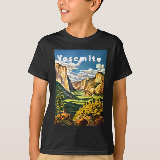 Camiseta Yosemite National Park Viagem Art (Frente)