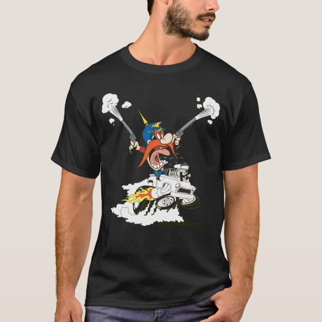 Camiseta Yosemite Sam Fúria ao Volante (Frente)