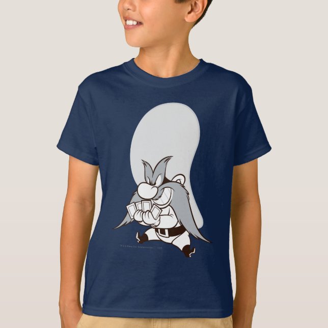 Camiseta Yosemite Sam Jogando Cartões (Frente)