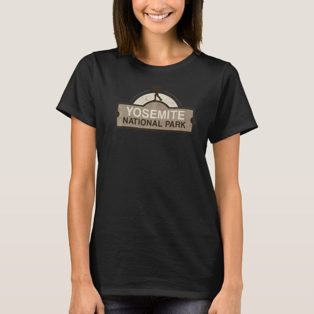 Camiseta Yosemite USA National Park California Backpacking  (Frente)