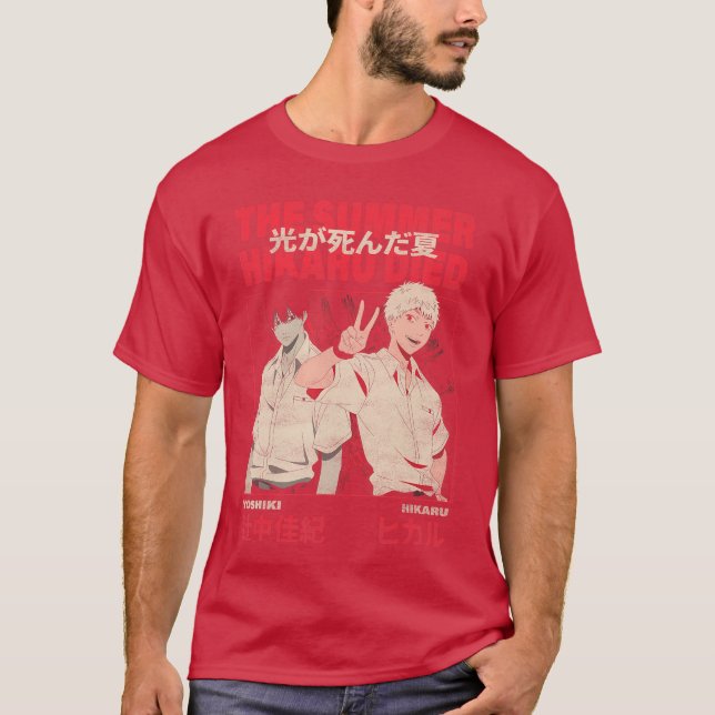 Camiseta Yoshiki and Hikaru Kanji Anime (Frente)