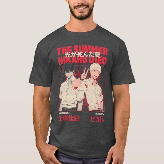 Camiseta Yoshiki and Hikaru Kanji Anime (Frente)