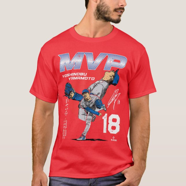 Camiseta Yoshinobu Yamamoto Los Angeles D 2025 World Champ  (Frente)
