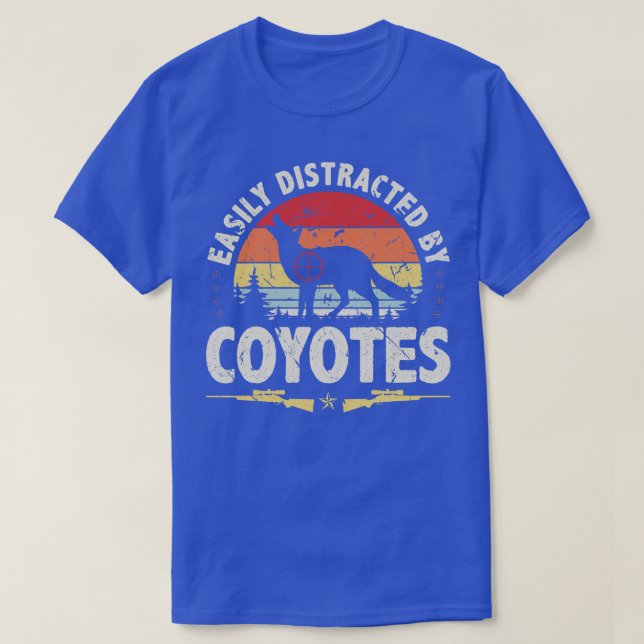 Camiseta Yote Hunting Vintage Coyote Hunter (Frente do Design)