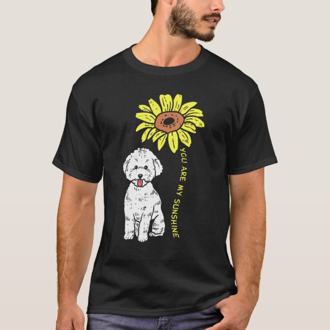 Camiseta You Are My Sunshine Bichon Frise Sunflower Dog Lov (Frente)