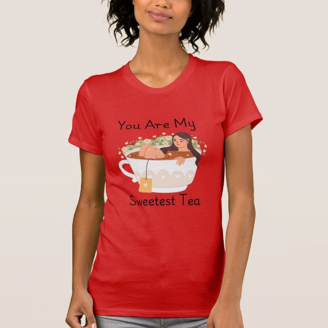 Camiseta You Are My Sweetest Tea Cute Aesthetic T-Shirt (Frente)