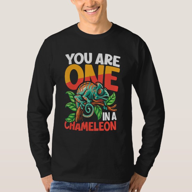 Camiseta You Are One In A Chameleon for Lizard Pet (Frente)
