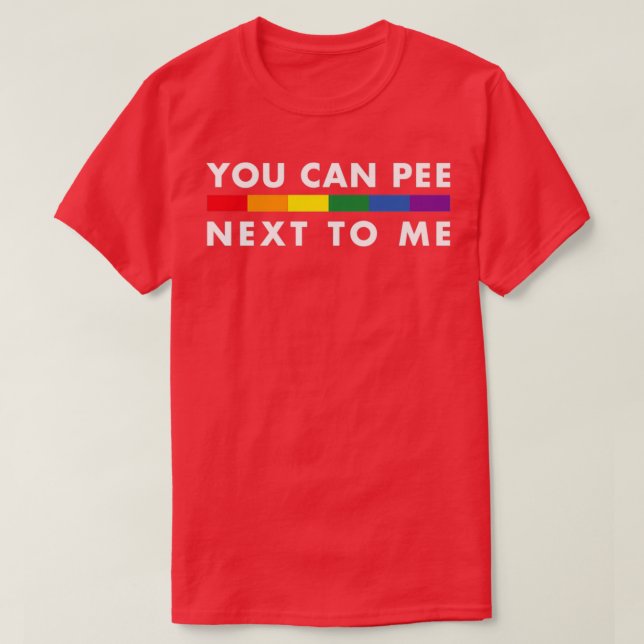 Camiseta You Can Pee Next To Me Triblend (Frente do Design)