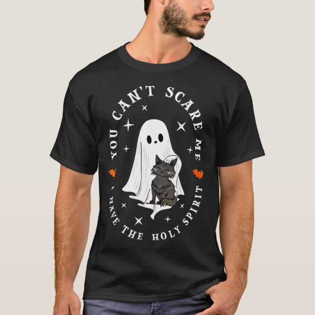 Camiseta You Can’t E Me I Have The Holy Srit Ghost Art  (Frente)