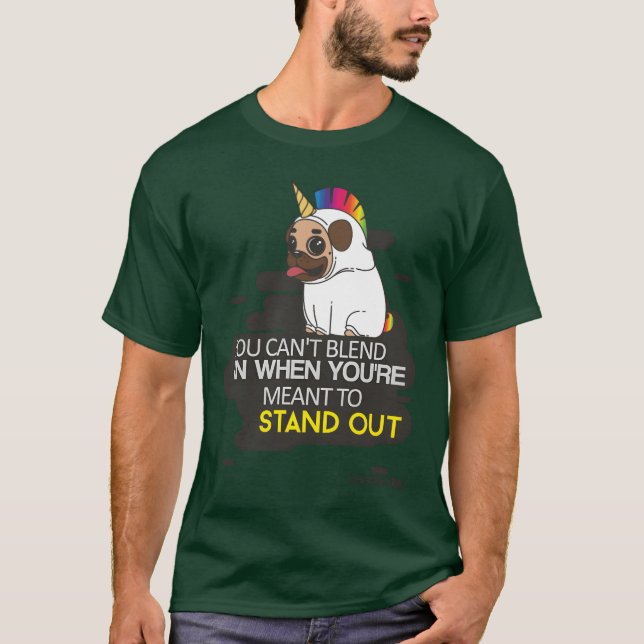 Camiseta You Cant Blend In When You Were Borno Stand funny (Frente)