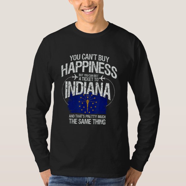 Camiseta You Can't Buy Happiness But You Can Buy A Ticket T (Frente)