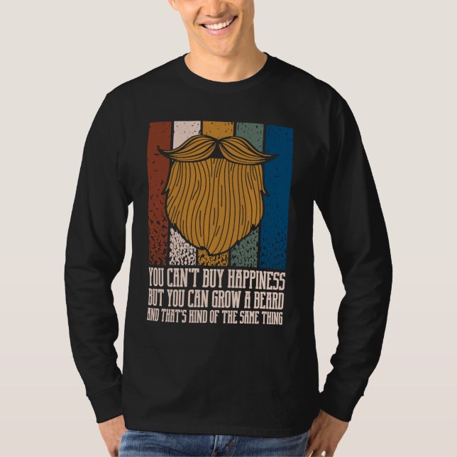 Camiseta You Cant Buy Happiness but You Can Grow Beard (Frente)