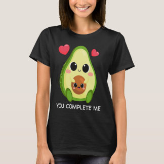 Camiseta You Complete Me  Avocado Couples Valentines