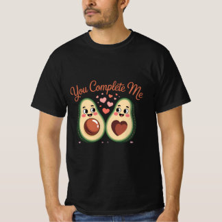 Camiseta You Complete Me - Cute Avocado Love