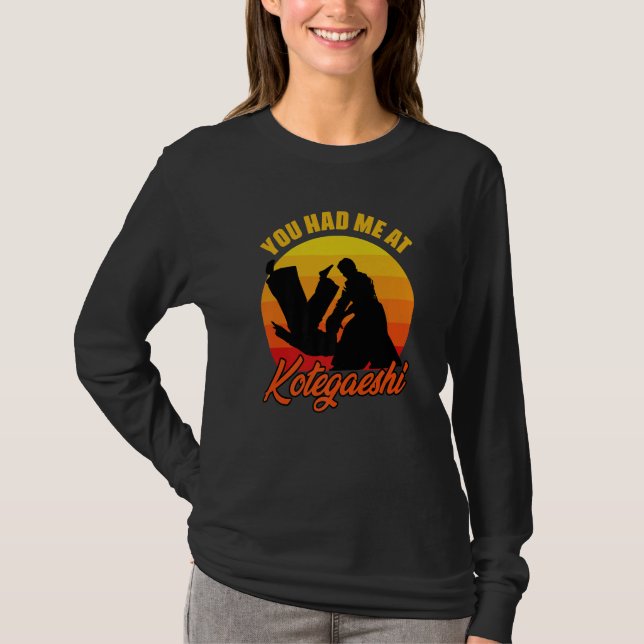 Camiseta You Had Me At Retro Kotegaeshi Sunset Aikido Marti (Frente)