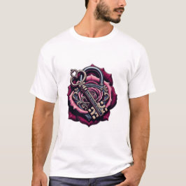 Camiseta You Hold the Key to My Heart Rose Lock T-Shirt