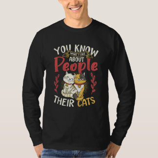 Camiseta You Know What I Like About People Their Cats
